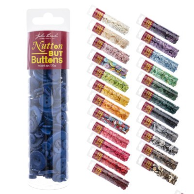 John Bead Nutton but Buttons Dark Blue Mixed Sizes, 130g