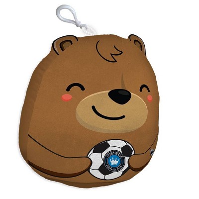 MLS Charlotte FC Plushie Mascot Key Chain: Sports Team Logo Novelty Plush