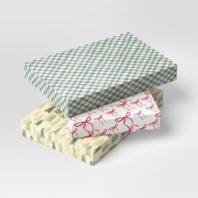 3ct Christmas Holiday Cheer Shirt Boxes - Wondershop™