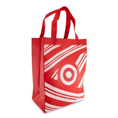 Reusable Bag Tote Bag Holiday Peppermint Stripe Red