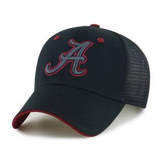 NCAA Alabama Crimson Tide Mesh Back Money Maker Hat - Black: Adjustable Snapback Cap