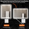 Acekool 55" x 30" Bathroom Vanity Mirror with Front & Back Lighting, Adjustable Brightness, 3 Color Modes, Anti-Fog & Memory Function - 3 of 4