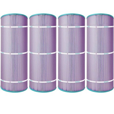 Hurricane 4 Pack HF8410-01P Platinum Purple Spa Cartridge Replacement for PJANCS200, Unicel C-8418, Filbur FC-0823, Jandy Industries CS 200