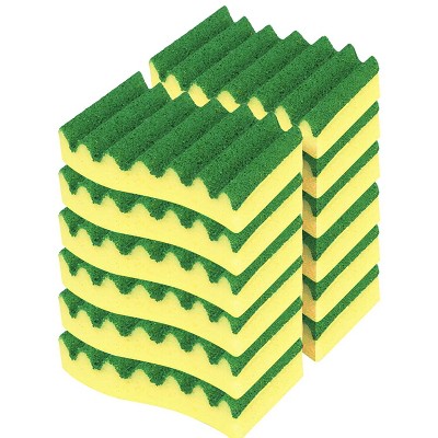 LOLA Heavy Duty MADE IN USA Scrub Sponges, Superior Sponge Lasts up to 4x Longer, Reusable Long Lasting, Next Generation Cleaning - 2 Pack
