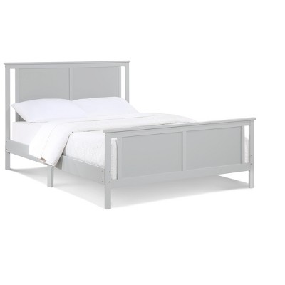 Lirago Toddler Bed Reversible Panel Full Bed Nursery Furniture Gray