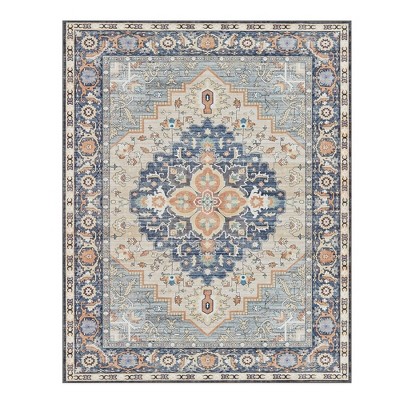 SONGMICS HOME Area Rug, Non-Slip Carpet, Traditional Vintage Style, Machine Washable