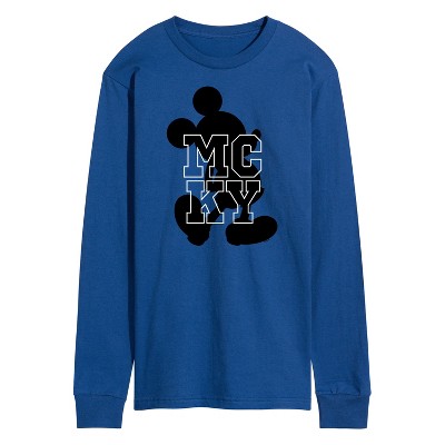 Men's - Disney - Silhouette Mickey Mouse Long Sleeve Graphic T-Shirt
