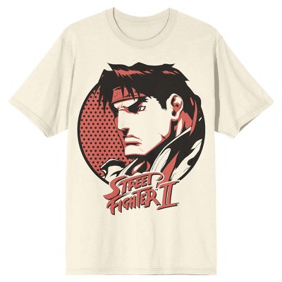 Street Fighter 2 Ryu Logo Men's Natural Ground T-shirt