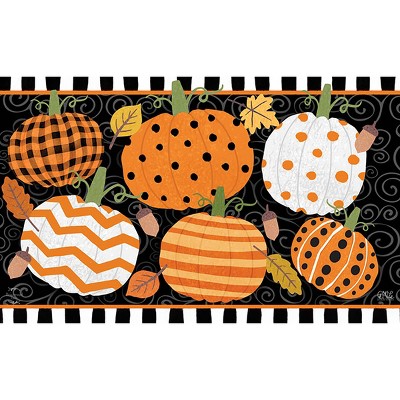 Briarwood Lane Fall Doormat 30x18 Indoor Outdoor Fall Celebration Pumpkins For Fall Doormat
