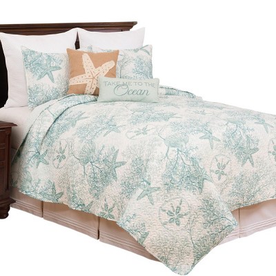 C&F Home Ocean Treasures Quilt Set - Reversible and Machine Washable