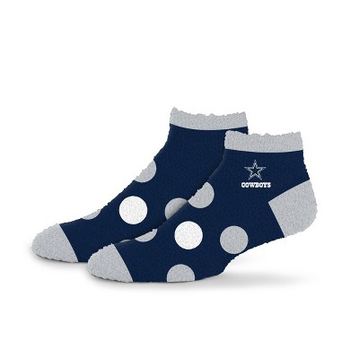 NFL Dallas Cowboys Big Dot Sleep Socks: Polka Dots Knit Ankle Apparel