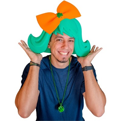 Foam Party Hats St. Patrick's Wig