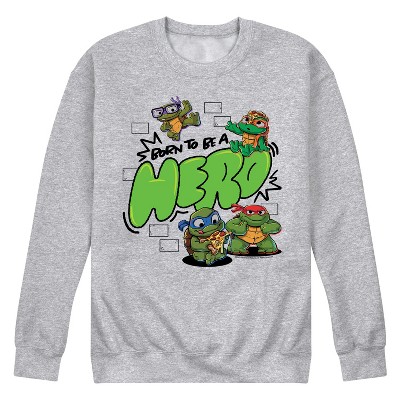 Men's - Teenage Mutant Ninja Turtles Mutant Mayhem - Born To Be A Hero Graphic Fleece Sweatshirt