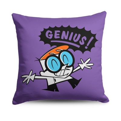 Cartoon Network Dexter's Laboratory Boy Genius Throw Pillow 18x18 Inches