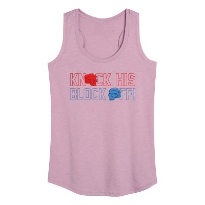 Women's - Rock 'Em Sock 'Em Robots - Knock His Blocked Off Graphic Racerback Tank