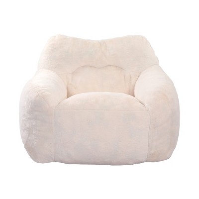 Ridstar Accent Chair, Armchair For Living Room & Bedroom-White