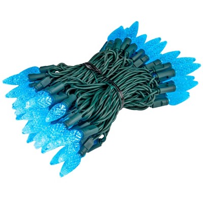 Novelty Lights C6 LED Christmas String Lights 70 Strawberry Bulbs (Green Wire, 24 Feet)