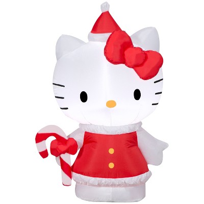 Christmas Inflatable Hello Kitty in Holiday Dress
