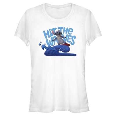 Juniors Lilo & Stitch Hit The Waves T Shirt