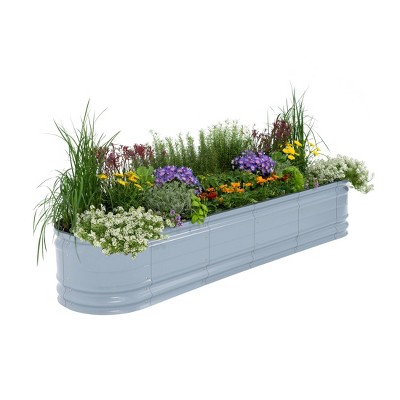 Vego Garden 9-in-1 Novel Modular Rectangular Metal Outdoor Raised Garden Bed Kit 42"x78"x17"