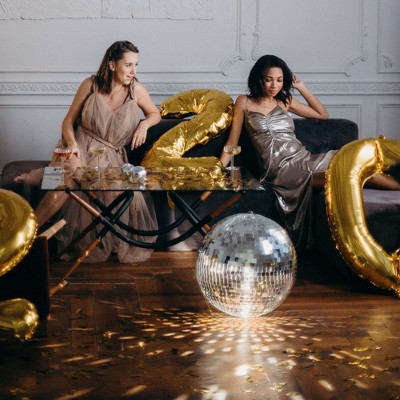 Yescom 12inch/16inch Large Hanging Disco Mirror Glass Ball for DJ Dance Club Home Party Window Display Garden Decorative Objects
