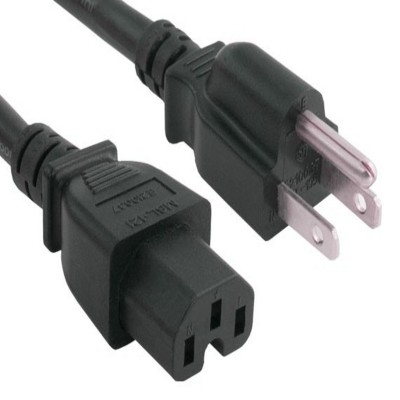 SANOXY 6ft 14 AWG 15A 125V Power Cord (NEMA 5-15P to IEC320 C15)