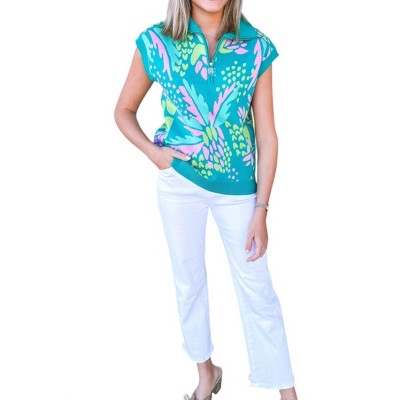 Women's Print Sweater - Mary Square