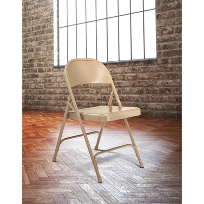 Set of 4 Heavy Duty All Steel Folding Chairs - Hampden Furnishings