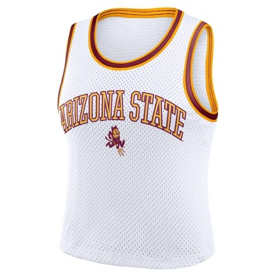 NCAA Arizona State Sun Devils Women's White Cropped Jersey