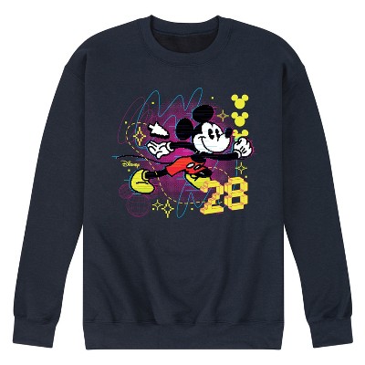 Men's - Disney - Mickey Mouse Video Game Glitch Graphic Fleece Sweatshirt