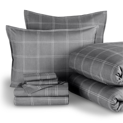 Double Brushed Bed in a Bag Comforter Set by Bare Home