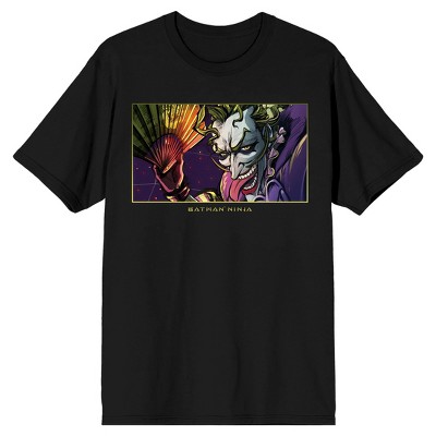 Batman Ninja Joker Character Men's Black Graphic Tee
