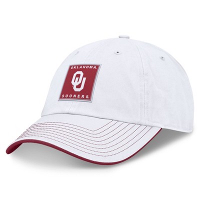 NCAA Oklahoma Sooners Milo Cotton Hat: Adjustable Solid Baseball Cap