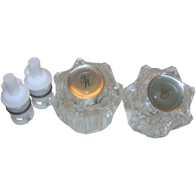 Lasco  Delta Small Plastic Handles Fits Delta, Delex Tub & Shower Handle Kit