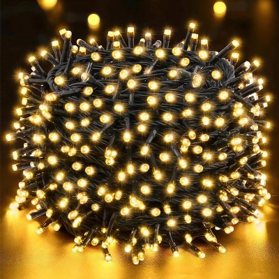 Swtroom 66ft LED Twinkle Christmas String Lights with 8 Modes for Indoor Outdoor Xmas Tree Wedding Party Decoration (Warm White)