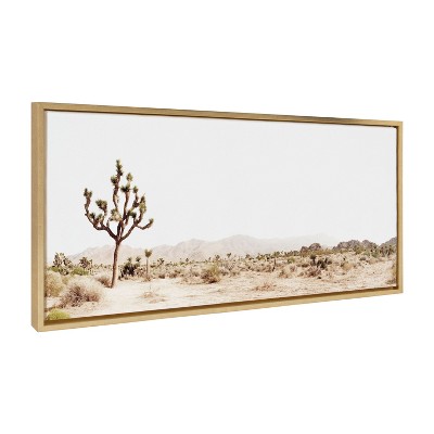 Kate and Laurel Sylvie Lone Joshua Tree Framed Canvas by Amy Peterson Art Studio