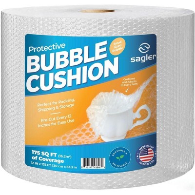 Bubble Cushion Wrap – 12"x175FT 1, 2 & 4 Pack, Perforated Every 12", Eco-Friendly, Lightweight, Extra Protection for Moving & Shipping