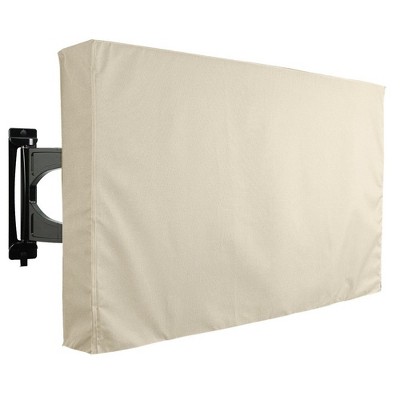 Outdoor TV Cover For Flat Screens Weatherproof - Beige