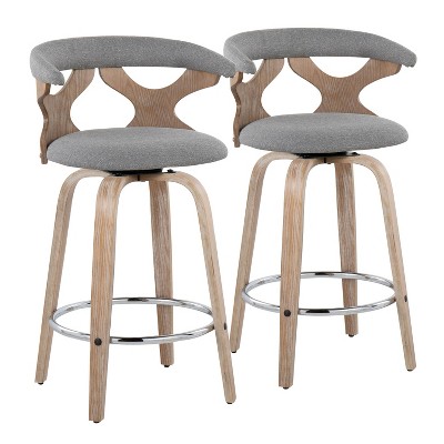 Set of 2 Gardenia Counter Height Barstools - LumiSource