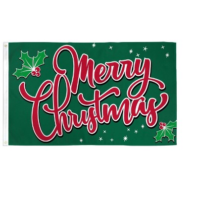 Maison 3'x5' Ft Merry Christmas Sparkles Flag Perfect For Outdoor & Indoor Use