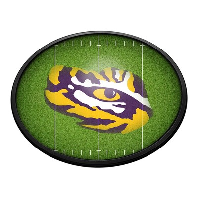 College Football On the 50 Design Oval Slimline Lighted Wall Sign