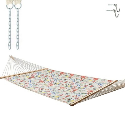 12' Single Layer Outdoor Fabric Hammock Tropical Red/Yellow/Blue - Threshold™: Weather-Resistant Polyester, No Assembly, 500lb Capacity