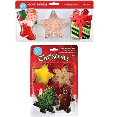 R&M International 7 Piece Christmas & Good Tidings Cookie Cutter Set
