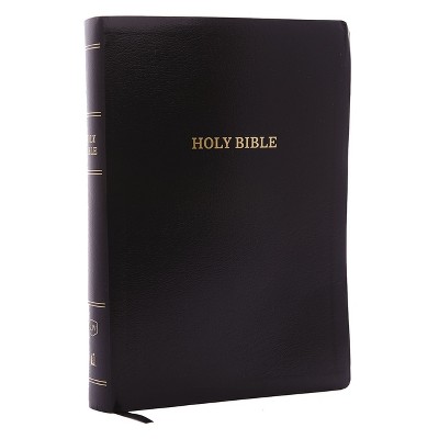KJV, Reference Bible, Super Giant Print, Leather-Look, Black, Red Letter Edition - Large Print by  Thomas Nelson (Paperback)
