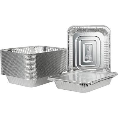 Aluminum Foil Half-Size Steam Table Pans – 9x13" Deep Disposable Catering Trays for Baking, Roasting, Serving & Meal Prep