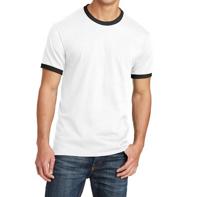 Mafoose Men's Short Sleeve Core Cotton Soft Classic Ringer Tee