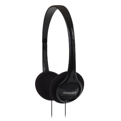 Koss® KPH7 On-Ear Headphones in Hang-Bag Packaging, Black