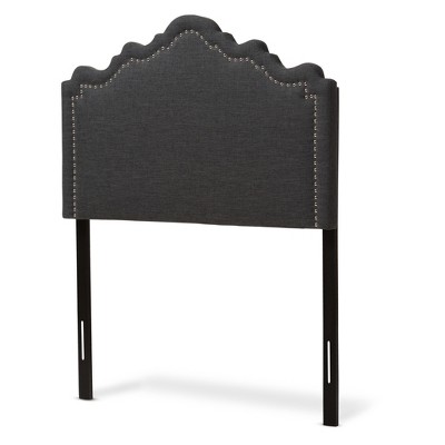 Nadeen Modern and Contemporary Fabric Headboard Dark Gray - Baxton Studio