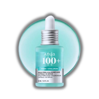 Anua PDRN Hyaluronic Acid Capsule Serum 100 Capsule | Hydration, Moisture Plumping effect, Natural color (1.01 oz)