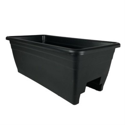 The HC Companies Plastic Rail Planter, 24in